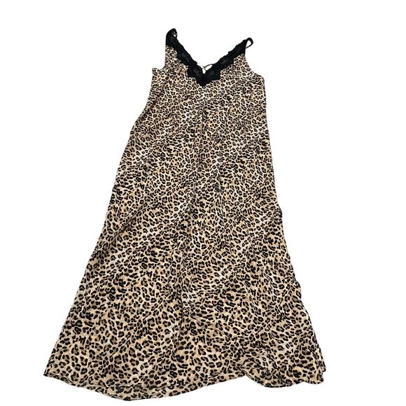 Valerie Stevens Other - Valerie Stevens Vintage Cheetah Night Slip Large